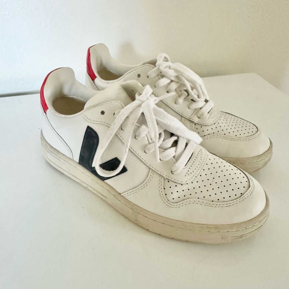Veja White and Black Sneakers